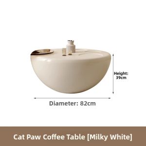 YIZUO | Modern Minimalist Round Coffee Table for Small Living Spaces