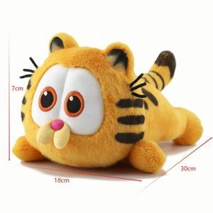 Bandai | Kawaii Garfield Cat Anime Plush Toys Cute Garfield Family Odie Stuffed Anime Plushies Kawaii Cartoon Peluche Dolls Gifts Kids