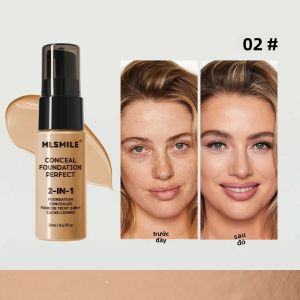 Kem Nền Dạng Bột 6 Màu MLSMILE - Lâu Trôi Chống Thấm Nước Dưỡng Ẩm Kiềm Dầu Che Khuyết Điểm Dễ Tán CO:02 Trang Điểm Khuôn Mặt