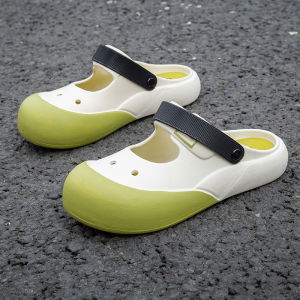 รองเท้าแตะชายหาดแบบสวมสบาย พื้นนุ่ม สไตล์หวาน สำหรับเยาวชน รองเท้าแตะแบบสวมสำหรับคู่รัก รองเท้าแตะชายหาดแบบมีรูสำหรับผู้ชายและผู้หญิง