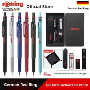Rotring Red Ring 600 Series Automatic Pencil 0.5 Metal Art Sketch Drawing Drafting Professional Draftsmanship Hand Drawing 2B