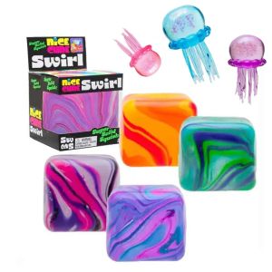 Beast Kingdom | new 5cm Soft and Glutinous Sensory Stress-relief Toy Cube Filled with Gel Stretchable Ball Soft Ice Cube Ball Slow Rebound