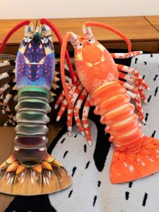 QIAOSHANG | Simulated Australian Lobster Plush Toy Large Size