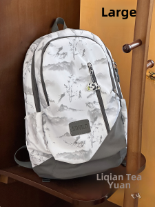 Casual Small Fresh Style Tea Party Double Root Shoulder Bag with Zipper Closing for Youth Anti-Splashing Waterproof Polyester Interior