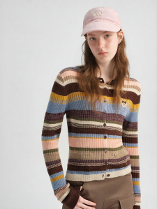 TEENIE WEENIE | Mongolian Wool Cotton Blend Cardigan Casual Loose Outwear