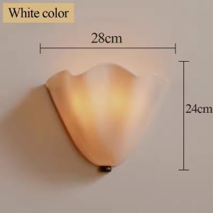 Retro Glass Wall Light Flower Decor Wall Lamp Living Room Bedroom Corridor Bathroom Wall Lights Art Indoor Lighting