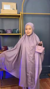 mukena traveling mini pouch KAFEEL COLLECTION TERKECIL 2IN1