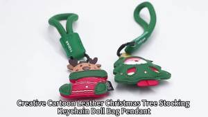 Cartoon Leather Animal Keychain Cute Cat Panda Sports Ball Key Ring Bag Charm Pendant Fashion Couple Gift Accessories