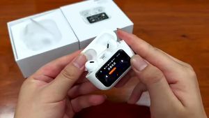 A9 Pro Wireless Bluetooth Headset LED Touch Screen Noise Cancelling Earphones ENC Hifi Earbuds Stereo TWS Headphone