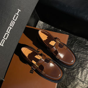 Jersey Homemade Retro British Style T Shape Loafers Genuine Leather Black Thick Sole Mary Jane Leather Shoes Womens Shoes