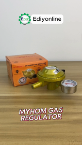 【NEW】MYHOM 182PLUS-SLM ANTI-LEAK & GAUGE LPG LOW PRESSURE GAS REGULATOR STOVE COOKER KEPALA TEKANAN RENDAH DAPUR GOLDEN FUJI MILUX