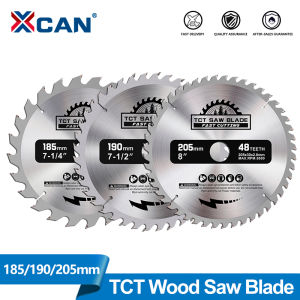 XCAN 185/190/205mm TCT Circular Saw Blade 20/24/40/48/60T Carbide Saw Blade Cutting Disc Bore 30mm for Wood Cutting