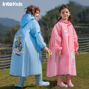 New 2025 Childrens Raincoat School Uniform for Boys And Girls with Backpack Position Medium And Large Childrens Raincoat