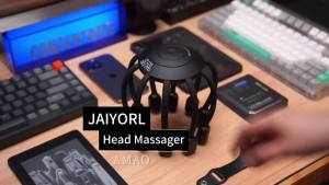 Máy Massage Đầu Không Dây Điện Tử Với Nhạc Bluetooth Rung Đa Điểm Giúp Thư Giãn Da Đầu Và Làm Dịu Chất Liệu Tổng Hợp