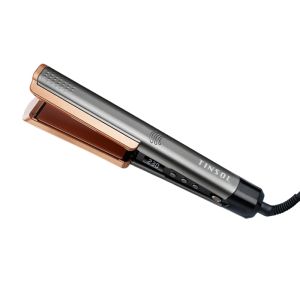 TINSOL 2-in-1 Professional Hair Straightener Curling iron Negative Ion Conditioner with LCD Wide Panel Hair Straightener
