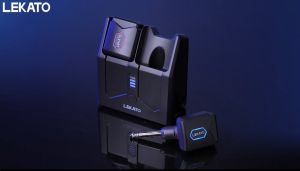 LEKATO JW-06 Wireless Guitar Transmitter Receiver with Charging Box 5.8GHz Rechargeable Audio Wireless Guitar System