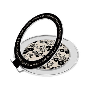 360° Portable Rotable Phone Stand Mobile Phone Case Back Sticker Finger Ring Holder Universal Desktop Bracke Plastic Flowers