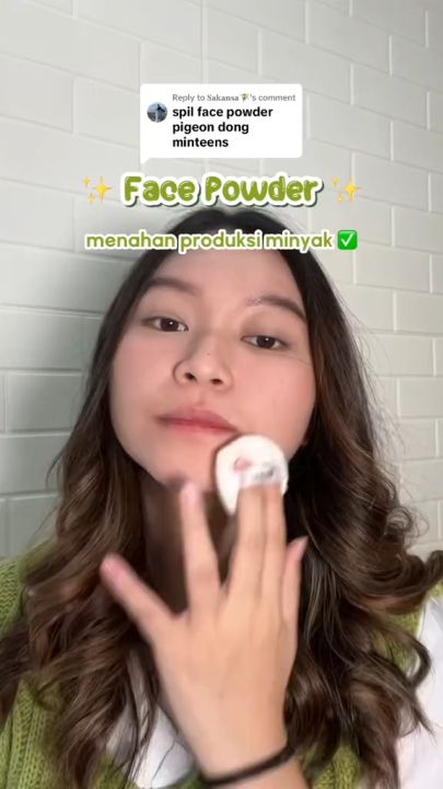 Bedak Pigeon Glowing Tahan Lama - Bedak Pigeon Teens Bedak Remaja Padat Untuk Dewasa