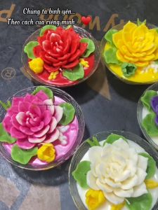 [Nến Tâm Hướng Phật] Nến Bát Hoa Sen Nở Nến Bơ Decor Phòng Trang Trí Nhà Không Khói