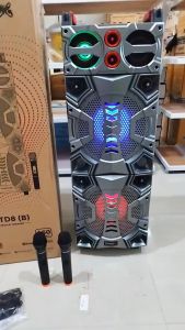 Niko WTD8B Speaker Bluetooth Karaoke Wireless Portable Super Bass Aktif BONUS 2 Pcs Mic Wireless