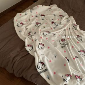 Chăn Mềm Mại Thoải Mái Hellokitty Nhung Mỏng Cho Buổi Trưa Chăn Máy Lạnh Văn Phòng Chăn Nhung Mềm Mại Thoải Mái Chăn Nhung Mỏng