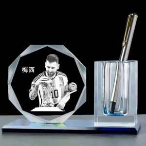 Messi Cristiano Ronaldo Argentina Football Fans Boys Students Practical Custom Commemorative Hand Pen Holder Birthday Gift