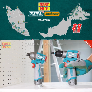 TOTAL Tools 2 in 1 M16V Compact Brushless motor Cordless Impact Driver & Cordless Drill - TOSLI240968