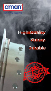 AMAN 2PCS SUS 304 Stainless Steel Hinges With Screw Butterfly Hinge Door Hinges Hardware Ensel Pintu 门铰链 1 inch 2 inch 3 inch 4 inch 5 inch