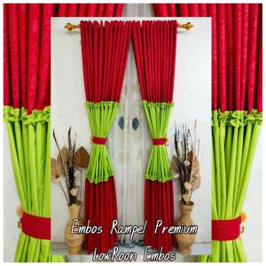 GORDEN PREMIUM KOMBINASI 2 WARNA DESAIN MEWAH | GORDEN TIRAI RENDA POLOS EMBOS RING 12