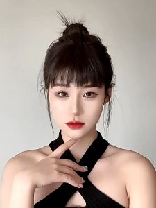 Tóc Giả Mái Ngố Tỉa Ziczac Mái Ziczac Maruko Phong Cách Nhật Bản QiQiShop