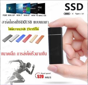 แบบพกพา M.2 SSD ฮาร์ดไดรฟ์ฮาร์ดไดรฟ์ภายนอก USB