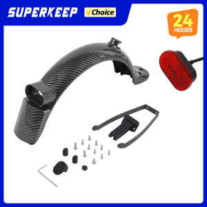 Rear Mudguard Tire Splash Carbon Fiber Fender Guard Bracket for Xiaomi Mi3 Pro Pro 2 Scooter Durable Taillight Repair Parts
