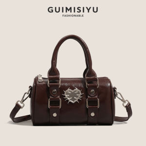 Guimisiyu Womens round Cylinder Bag 2025 New Style Versatile Pillow Shape Crossbody Bag Single Shoulder Bag Bowling Bag
