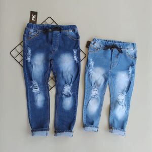 [BISA BAYAR DITEMPAT] 1-14thn Celana Jeans Panjang anak SOBEK TIDAK TEMBUS / Celana anak model sobek tidak tembus PREMIUM