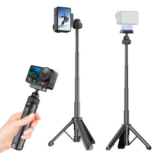 Desiontal Chân Máy Mini Di Động Cho DJI Osmo Action 3/4/5/6 Nhỏ Gọn Phát Hành Nhanh Phụ Kiện Vlog Chân Máy Chuyên Nghiệp Bằng Nhôm