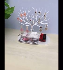 Rak Organizer Dekorasi Tempat Simpan Kalung Cincin Mini Model Rusa Serbaguna