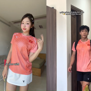 Áo Cầu Lông Quần Cầu Lông Bộ Cầu Lông Nam Nữ Chuyên Nghiệp Vải Thoáng Khí A1003 - V Badwear