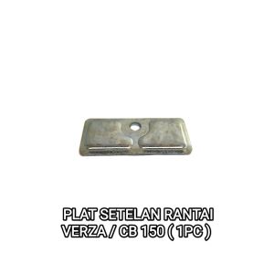 Plat Setelan Rantai Verza / CB 150 Lama (Harga Per 1 PCS) - Plate Pelat Washer Stelan Penahan Bracket Breket Rante Chain Adjuster Samping Tutup Arm Belakang Honda Versa  CB150 Lama Old Panjang 56 mm Lebar 26 mm