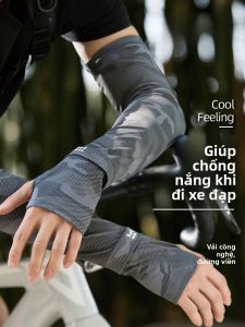 MiiOW | Tay áo chống nắng bằng lụa băng MiiOW Ice Silk dành cho nam mùa hè mỏng chống tia UV khi đi xe đạp ngoài trời lái xe Tay áo chống nắng mỏng