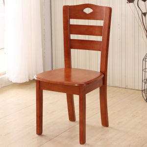 Oak Solid Wood Dining Chair With Back Support
