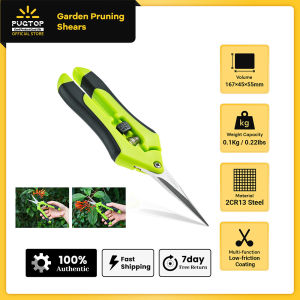 PUGTOP Garden Tools Secateurs Bonsai Shears Metal Gardening Scissor Pruning Tool Hand Cutter Fruit Picking Weed Household Potted