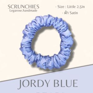 SCRUNCHIES · JORDY BLUE · (SATIN SILK)-หนังยางมัดผม