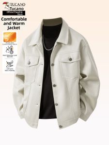 TUCANO | Suede Leather Jacket Male Autumn Winter Retro Workwear