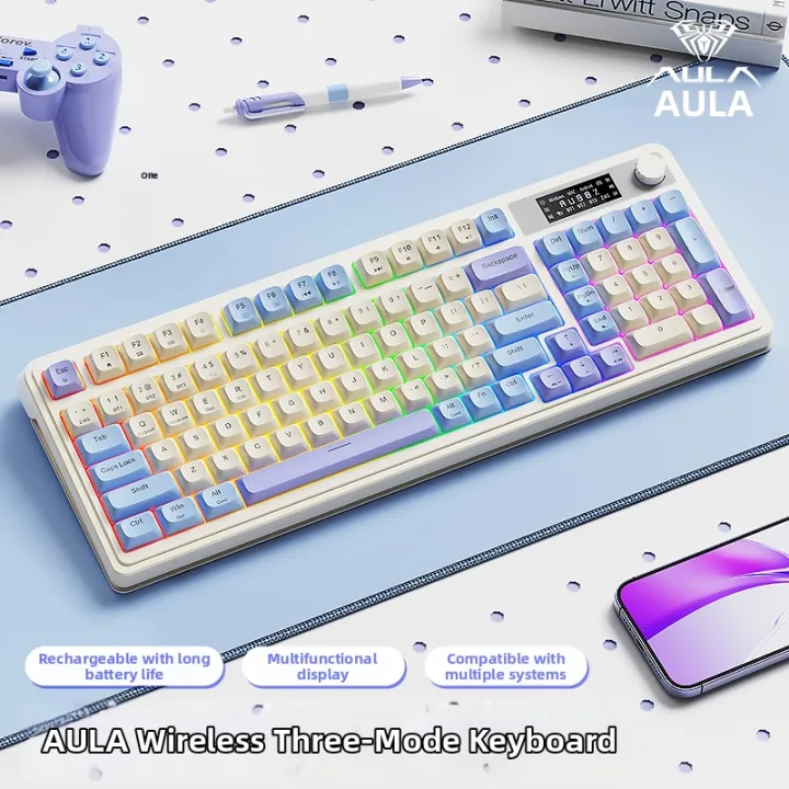 AULA | Mechanical Feeling Bluetooth Keyboard for Gaming Office