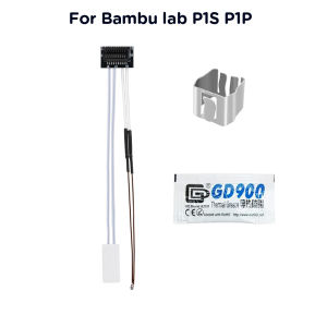 Caremic Heater & Thermistor For Bambu lab P1P P1S HotEnd Ceramic Cartridge Temperature Sensor For Bambulab P1S P1P 3d printer