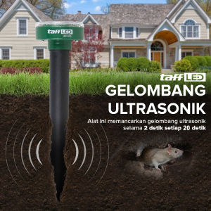 Pengusir Tikus Taman Ultrasonic Solar Power Mouse Repellent - HR-533
