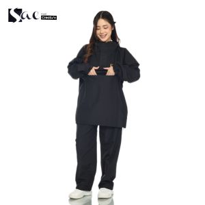 Jas hujan saku kangguru SAEJas hujan pria dan wanita anti air