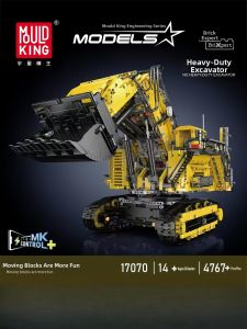 Mould King | Assembly Building Toy RC Excavator Construction Vehicle