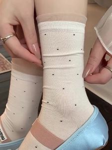 JIFANPAUL | Vớ MESH Thoáng Khí Có Nếp Rủ Trang Trí Ren