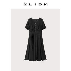 Concealing Stomach Slim Fit A-Line Dress